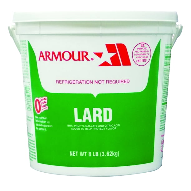 Armour Lard, 8 lb Tub