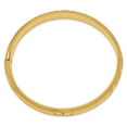 thumbnail image 2 of 14K Yellow Gold bracelet Bangle Diamond-cut 7 in 11 mm, 2 of 3