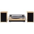 thumbnail image 3 of Crosley CR6043A-NA Brio Sistema de estante giratorio Bluetooth con altavoces incluidos, natural, 3 of 5