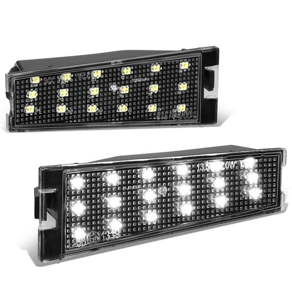 Nuvision Lighting PT-ZTL-9064 2Pcs 18 SMD White LED License Plate Lights for 2008-2010 Cadillac CTS Sedan