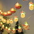 thumbnail image 2 of LED Santa Claus sleigh snowman Christmas tree decoration light string party layout holiday flashing light gift light, 2 of 6