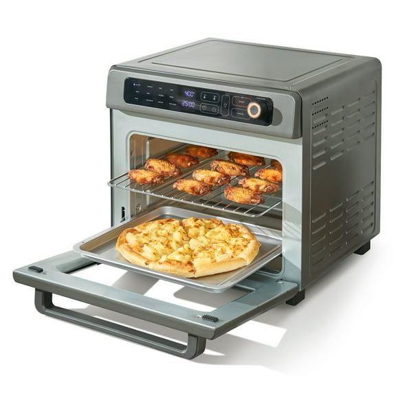 KFFKFF 12-IN-1 1700W Air Fryer Toaster Oven 25L Stainless Steel Convection Oven