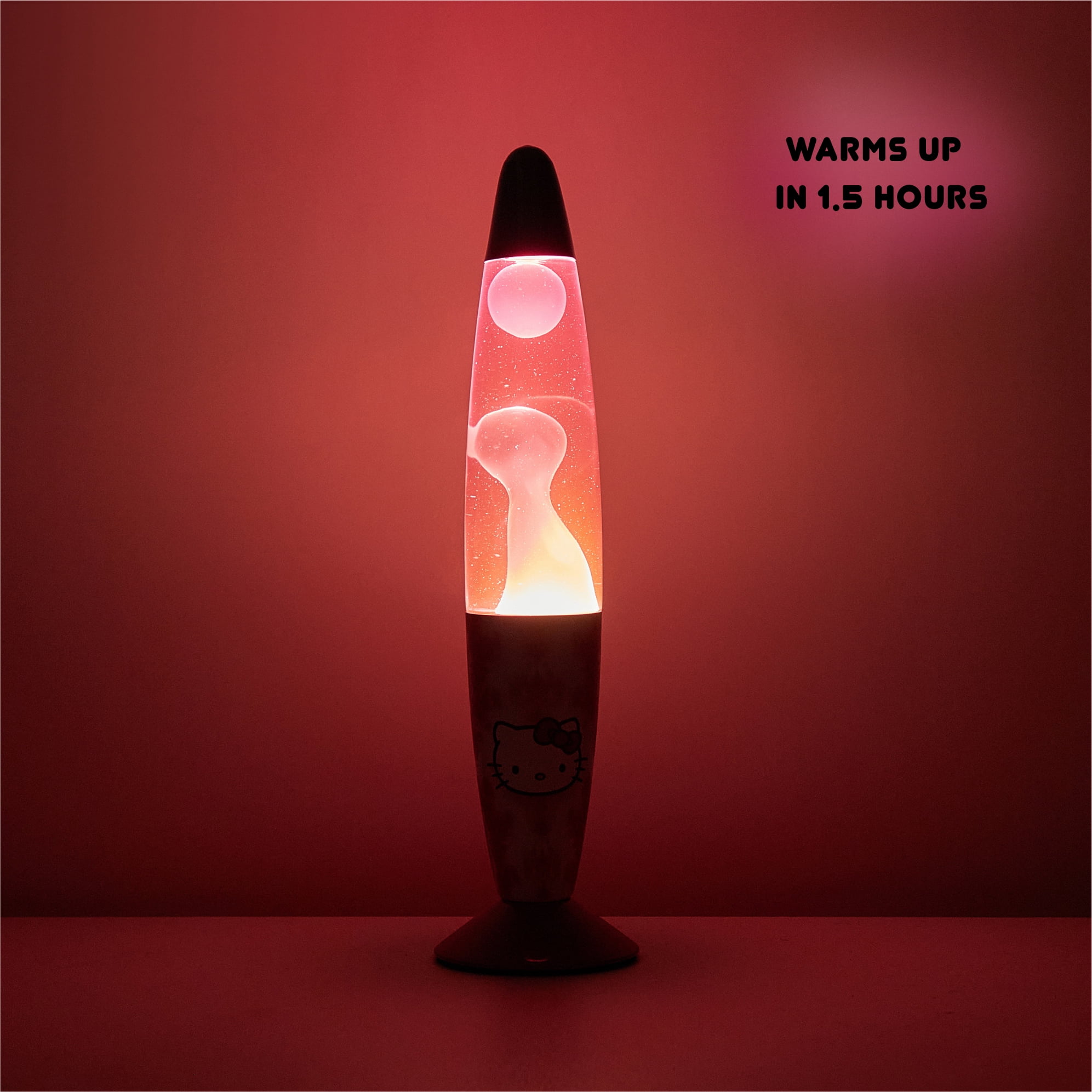Hello Kitty 13" Motion Volcano Lamp, White Wax in Pink Liquid