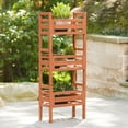 thumbnail image 2 of Leisure Season PBS7117 Wooden Stacking Plant Stand, 2 of 5