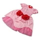 thumbnail image 4 of Vestido de princesa para niños, elegante vestido de fiesta de cosplay con mangas cortas abullonadas y corona rosa 150, 4 of 15