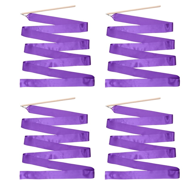 Toddmomy 4Pcs Gymnastics Dance Ribbons for Children and Adults 11.6x2.4in