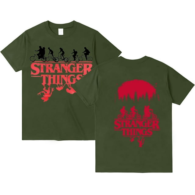 Womens S-Strangers Things Tshirts Short Sleeve Shirt Causal Pullover Tops Soft Clothing