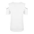 thumbnail image 5 of Camiseta holgada de manga corta con hombros descubiertos informal de color sólido de verano a la moda para mujer Pompotops hkajfhjk471316, 5 of 5