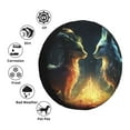 thumbnail image 4 of Pofeuu Firefly Forest Fox Print Spare Tire Wheel Cover for Car Truck SUV Camper Universal Fit Spare Tire Cover RV Spare Tire Covers-15 inch, 4 of 6