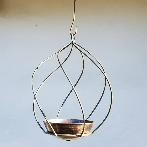 Passage Handmade Swirl Frame and 10 in. Planter