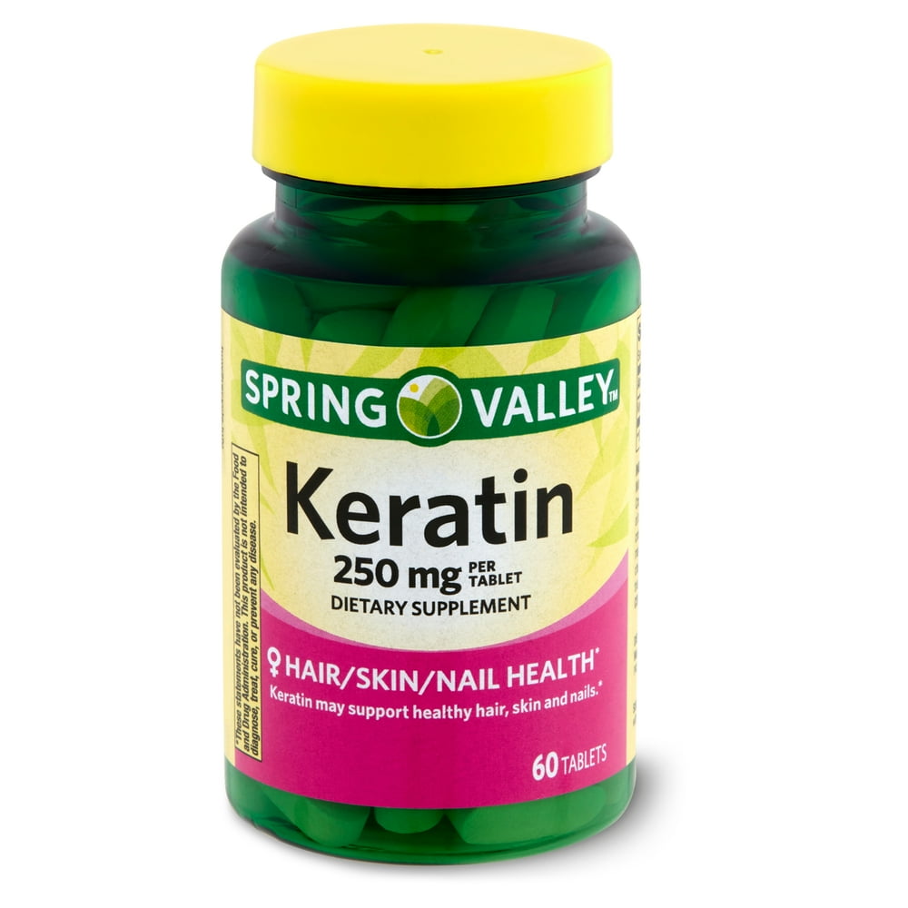 Spring Valley Keratin Dietary Supplement, 250 mg, 60 count