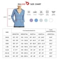 thumbnail image 7 of BALEAF Women's Zip Up Sun Shirts SPF UPF 50+ Cooling Hooded Jackets Hiking Thumb Holes Quick Dry Outdoor Blue M, 7 of 7