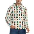thumbnail image 2 of Honeii Cartoon Insects Pattern Mens Hoodies Men's Loose Sleeve Sweatshirt,Pullover Hooded Sweatshirt for Men,Essentials Hoodie-4X-Large, 2 of 7