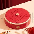 thumbnail image 3 of Mosiee Living Room Household Dry Fruit Tray Candy Box Chinese Nut Storage Box, 3 of 9