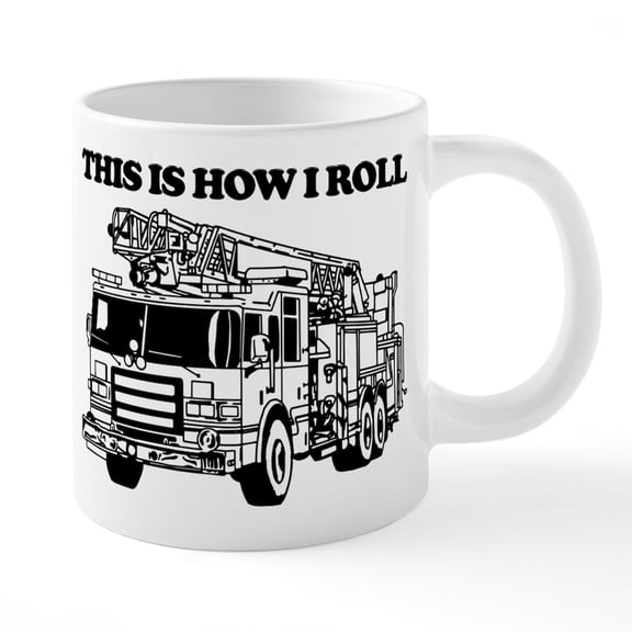 CafePress - This Is How I Roll - 20 Oz White Ceramic Mega Mug