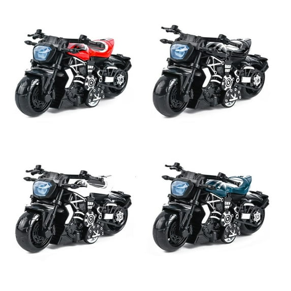 Godderr Kids Motorcycle Toy,Pull Back Vehicles,Toddler Alloy Toy Motorcycle, For 3-9 Year Boy