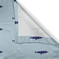 thumbnail image 5 of Ambesonne Shark Grommet Curtain, Ocean Life in Blue Shades, 50" x 84", Navy Blue Pale Blue, 5 of 6