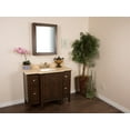thumbnail image 2 of 45 in  Single sink vanity in sable walnut with quartz top in cream, 2 of 5