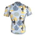 thumbnail image 4 of joogoo Toucan Palm Leaves Men's Cycling Jerseys Mountain Bike Short Sleeve Tops S, 4 of 7