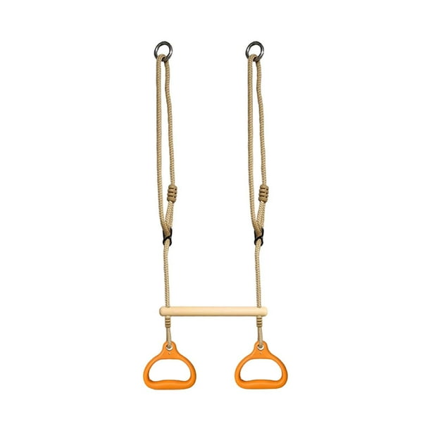 Juego de columpios con barra de trapecio, herramienta de entrenamiento sensorial, equipo de juegos con gimnasio Naranja