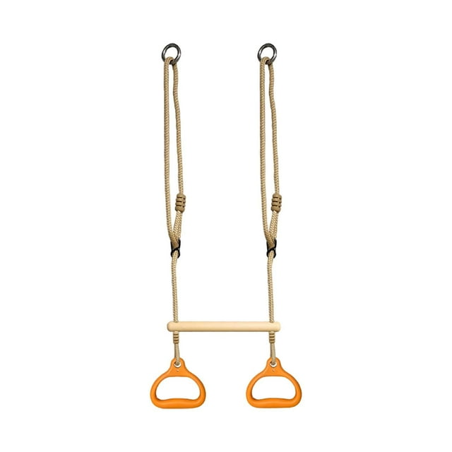 koolsoo Barre de Trapèze Stable Robuste Balançoire Portable pour Usage Intérieur Extérieur Gym à Domicile Orange