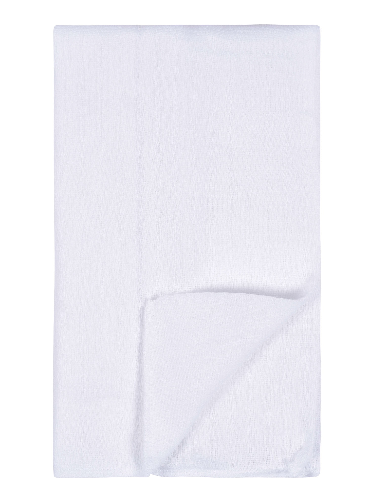 Gerber Baby Neutral White Cotton Prefold Birdseye Diaper with Absorbent Pad, 10-Pack, One Size