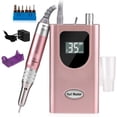 thumbnail image 1 of Taladro para uñas Homove, 35000 RPM, recargable, Efile, oro rosa, 1 of 7