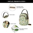 thumbnail image 4 of FORMRS Crossbody Bag for Women Quilted Travel Shoulder Cell Phone Purse with Chain Strap Handbag, Olive Leaf, 4 of 7