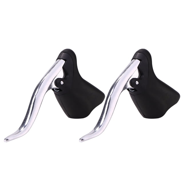 Freno De Mano 1 par de palancas de freno ligeras para manillar de bicicleta de carretera (plata)
