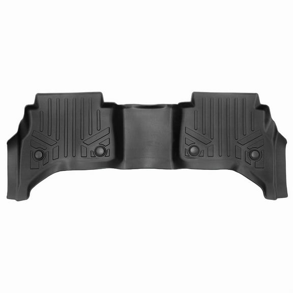 SMARTLINER All Weather Protection Custom Fit Black 2nd Row Floor Mat Liner Set Compatible With 2022-2024 Range Rover (5th Gen) Standard Wheelbase