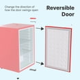 thumbnail image 5 of SnowLion Premium 65L Solid Door 2.3 Cu.ft. Freestanding Under-Counter Mini Fridge in Red, 5 of 5