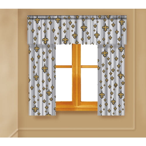 Details about   2Panel New Orleans Saints Window Curtains Fans Drapes for Living Room Home Decor 