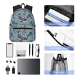 thumbnail image 4 of Fotbe Underwater Animals and Flowers Mochila Ligera Casual para Laptop para Hombres y Mujeres, Mochila Impermeable de Uso Diario, Mochila para Universidad, 4 of 6