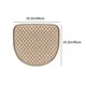 thumbnail image 3 of Cojín para Silla de Comedor con Forma de Herradura | Cojín Curvo de 49 X 49 Cm | Base Antideslizante | Tela Transpirable Tipo Lino | Lavable a Máquina | Beige/Gris/Dorado/Azul, 3 of 7