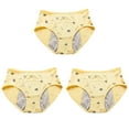 thumbnail image 1 of Minnieouse Bragas de período de dibujos animados para niñas, ropa interior menstrual fisiológica, bragas, lencería transpirable para Ropa interior Amarillo METRO, 1 of 6