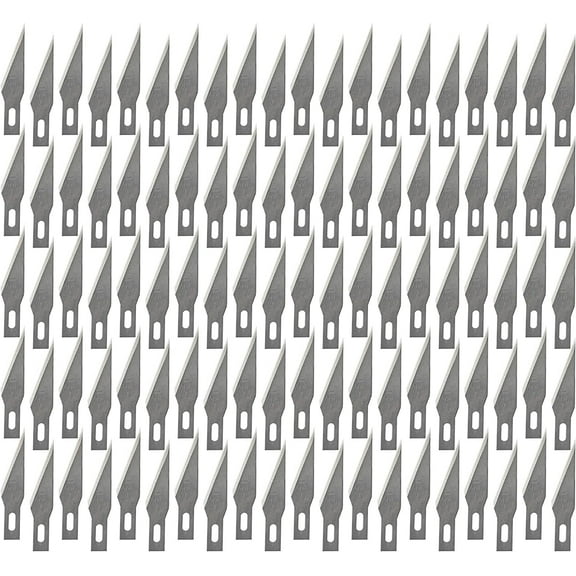 Eucatus Best Products & Gifts, Premium USA-Made Silver Steel Hobby Knife Blades Mega Bulk 100pk