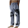 thumbnail image 2 of Pantalones largos para hombre, moda, estampados, casuales, cintura elástica con bolsillo, pantalones deportivos, pantalones de poliéster para hombre., 2 of 4