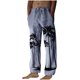 thumbnail image 2 of Pantalones largos para hombre, moda, estampados, casuales, cintura elástica con bolsillo, pantalones deportivos, pantalones de poliéster para hombre., 2 of 4