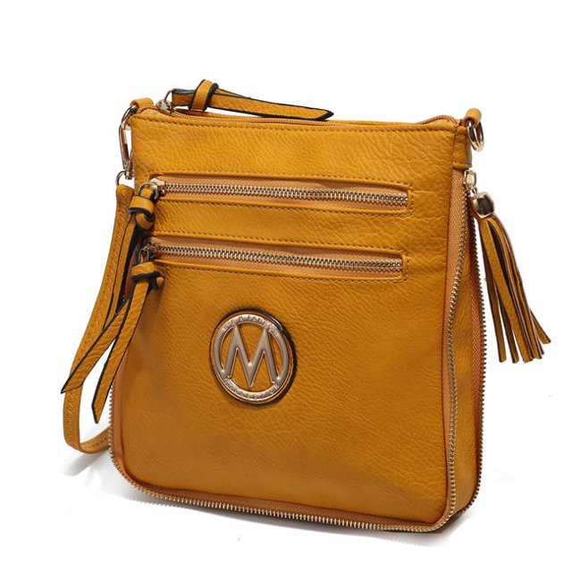 MKF Collection MKF-0229MS Angelina Expendable Crossbody Handbag by Mia K.