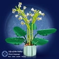 thumbnail image 3 of HI-REEKE Flower Building Block Set Lily of The Valley Bouquet Building Kit Plastic for Kid Adult, 3 of 6