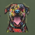 thumbnail image 2 of My Favorite Breed is The One In Need | Colorful Labrador Dog | Dean Russo Art Animal Lover Men's T-Shirt, Military Green, 4XL, 2 of 5