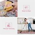 thumbnail image 4 of KIMDOE Kitchen Rugs Cushioned Anti Fatigue Kitchen Mat Non-Skid Waterproof Kitchen Runner Rug Ergonomic Comfort Foam Standing Mat for Kitchen Floors,Office,Laundry,Red 17"x29.5"+17"x47", 4 of 5