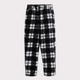 thumbnail image 4 of ZVNAΖH Women's Plush Fuzzy Pajama Pants Warm Cozy Pj Bottoms Winter Warm Sleep Pants Lounge Pants, 4 of 6
