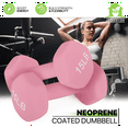 10lb Neoprene Coated Dumbbell Set For Men & Women - No Roll Design, Navy Blue, Pair Of Hand Weights