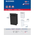 thumbnail image 2 of Buzón Para Cartas Ideal Hogar Lock Metalico Blanco 10BZ 10BZ, 2 of 3