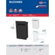 thumbnail image 2 of Buzón Para Cartas Ideal Hogar Lock Metalico Blanco 10BZ 10BZ, 2 of 3
