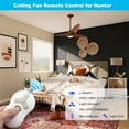 thumbnail image 2 of Universal Ceiling Fan Remote Control Kit, Compatible with Hunter, Harbor Breeze, Hampton Bay, 3-Speed Control with Dimmer, Works wtih Hunter 99122 99123 99600, Learn Key, 2 of 7
