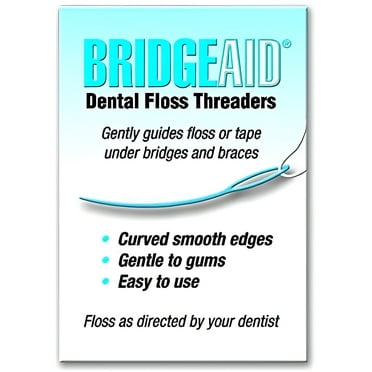 BridgeAid Dental Floss Threaders (1 Pack of 50 threaders each )