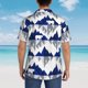 thumbnail image 4 of Balery Cartoon Iceberg Polar Bear Camisas hawaianas de manga corta para hombre, camisas playeras de corte holgado, camisas de vacaciones con botones,Small, 4 of 7
