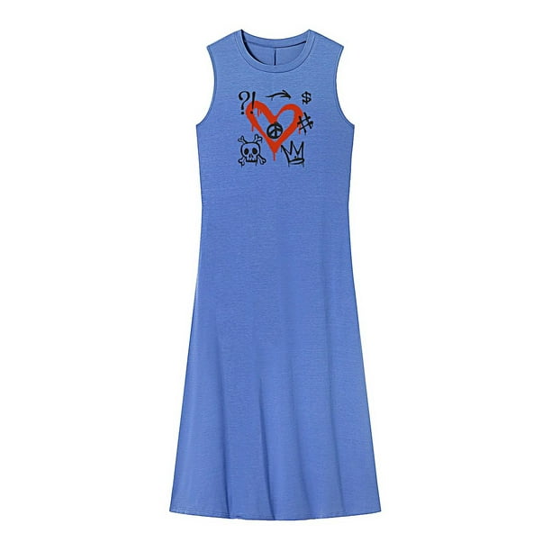 Vestido largo de verano para mujer, vestido informal de primavera para caminar por la calle, viajes, oficina , s S